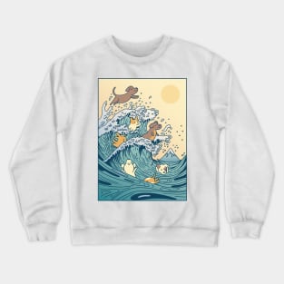 Dogs Wave Crewneck Sweatshirt